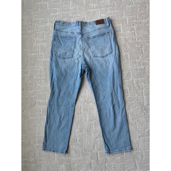 Madewell High Rise Slim Crop Boy Jean Denim Pants Stretch - Picture 2 of 11